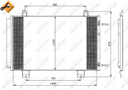 350092 Kondenzátor, klimatizace EASY FIT NRF