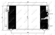 350093 Kondenzátor, klimatizace EASY FIT NRF