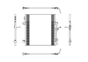 350188 Kondenzátor, klimatizace EASY FIT NRF