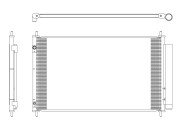 350321 Kondenzátor, klimatizace EASY FIT NRF