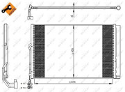 350324 Kondenzátor, klimatizace EASY FIT NRF