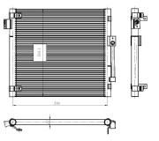 350447 Kondenzátor, klimatizace EASY FIT NRF