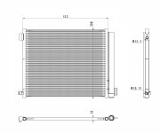 350469 Kondenzátor, klimatizace EASY FIT NRF