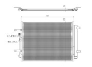 350471 Kondenzátor, klimatizace EASY FIT NRF