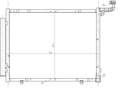 350482 Kondenzátor, klimatizace EASY FIT NRF