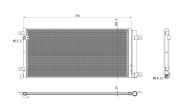 350494 Kondenzátor, klimatizace EASY FIT NRF