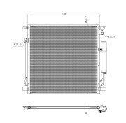 350502 Kondenzátor, klimatizace EASY FIT NRF