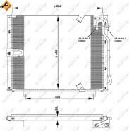 35132 Kondenzátor, klimatizace EASY FIT NRF