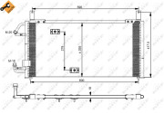 35197 Kondenzátor, klimatizace EASY FIT NRF