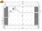 35262 NRF kondenzátor klimatizácie 35262 NRF