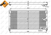 35348 Kondenzátor, klimatizace EASY FIT NRF