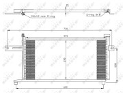 35369 Kondenzátor, klimatizace EASY FIT NRF