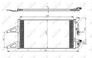 35489 Kondenzátor, klimatizace EASY FIT NRF
