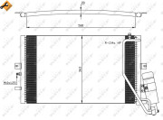 35558 Kondenzátor, klimatizace EASY FIT NRF