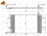 35584 Kondenzátor, klimatizace EASY FIT NRF