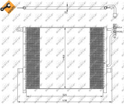 35589 Kondenzátor, klimatizace EASY FIT NRF