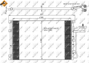 35616 Kondenzátor, klimatizace EASY FIT NRF