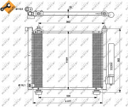 35764 Kondenzátor, klimatizace EASY FIT NRF