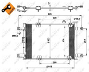 35768 Kondenzátor, klimatizace EASY FIT NRF