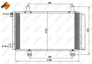 35782 Kondenzátor, klimatizace EASY FIT NRF