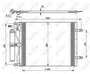 35783 Kondenzátor, klimatizace EASY FIT NRF