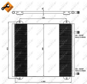 35785 Kondenzátor, klimatizace EASY FIT NRF