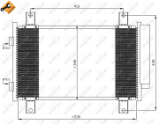 35840 NRF kondenzátor klimatizácie 35840 NRF