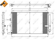 35865 Kondenzátor, klimatizace EASY FIT NRF