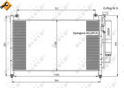 35870 Kondenzátor, klimatizace EASY FIT NRF