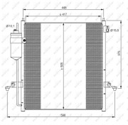 35871 Kondenzátor, klimatizace EASY FIT NRF