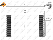 35882 Kondenzátor, klimatizace EASY FIT NRF