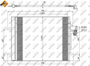 35884 Kondenzátor, klimatizace EASY FIT NRF