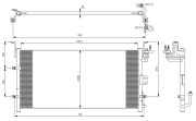 35917 Kondenzátor, klimatizace EASY FIT NRF