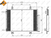 35944 NRF kondenzátor klimatizácie 35944 NRF