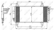 35949 Kondenzátor, klimatizace EASY FIT NRF