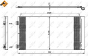 35961 Kondenzátor, klimatizace EASY FIT NRF