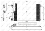 35974 Kondenzátor, klimatizace EASY FIT NRF