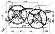 47031 NRF ventilátor chladenia motora 47031 NRF