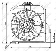 47032 NRF ventilátor chladenia motora 47032 NRF