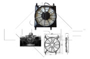 47257 NRF ventilátor chladenia motora 47257 NRF