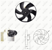 47692 NRF ventilátor chladenia motora 47692 NRF