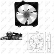 47695 NRF ventilátor chladenia motora 47695 NRF