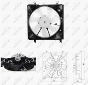 47696 NRF ventilátor chladenia motora 47696 NRF