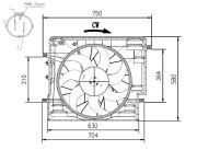 47967 NRF ventilátor chladenia motora 47967 NRF