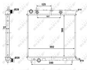 50439 Chladič, chlazení motoru EASY FIT NRF