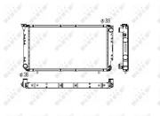 506671 Chladič, chlazení motoru NRF
