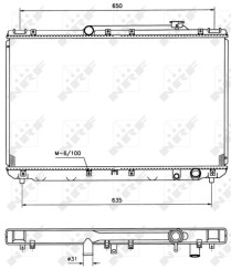 506721 Chladič, chlazení motoru EASY FIT NRF