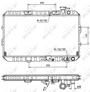 516354 NRF chladič motora 516354 NRF