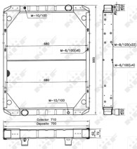 52077 NRF chladič motora 52077 NRF