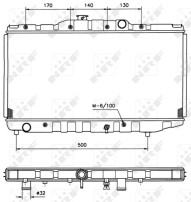 526711 NRF chladič motora 526711 NRF
